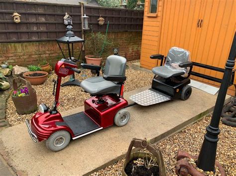 Excellent Shoprider Deluxe Mobility Scooter W/Passenger Trailer Holds ...