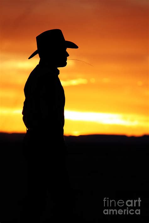 Cowboy Sunset Photograph by Val Armstrong