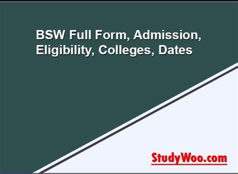 Online BSW Course Admission | Fees, Last Date, Eligibility 2023