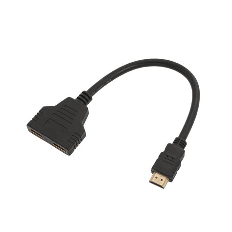 HDMI Splitter Cable 1 Male To Dual HDMI 2 Female Y Splitter Adapter in ...