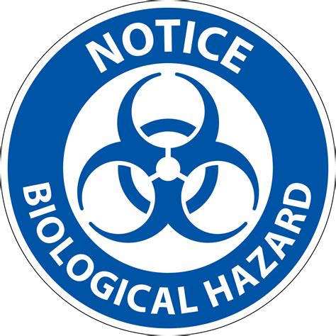 Notice Label Biological Hazard On White Background 26308962 Vector Art ...