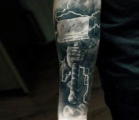 Hammer of Thor tattoo by Mark Wosgerau | Post 18255