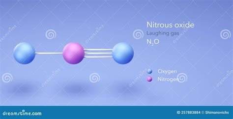 Nitrous Oxide, Molecular Structures, Laughing Gas, 3d Model, Structural ...