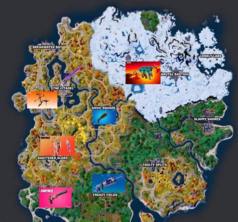 All Mythic weapon locations in Fortnite Chapter 4, season 1 - Dot Esports