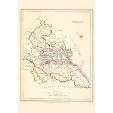 County Carlow Ireland - Map 1837