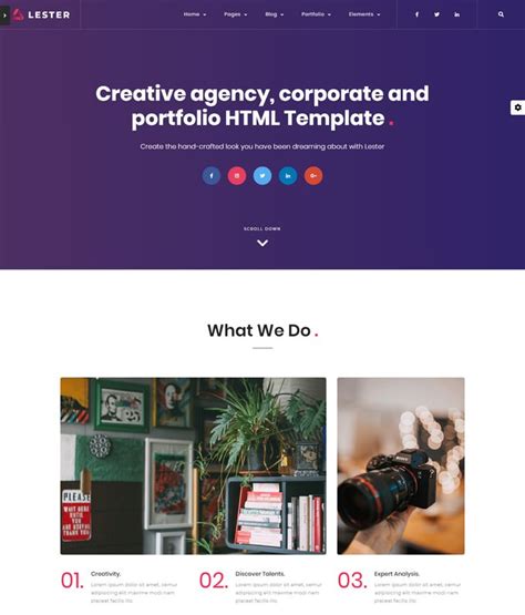 25+ Best Portfolio HTML5 Templates And Themes 2019 - Templatefor