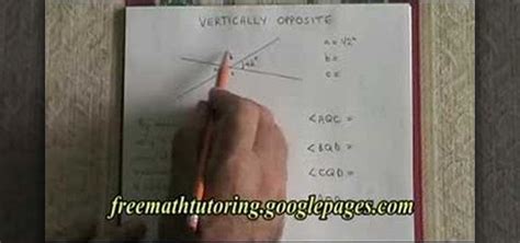 How to Understand the rule of vertically opposite angles « Math ...