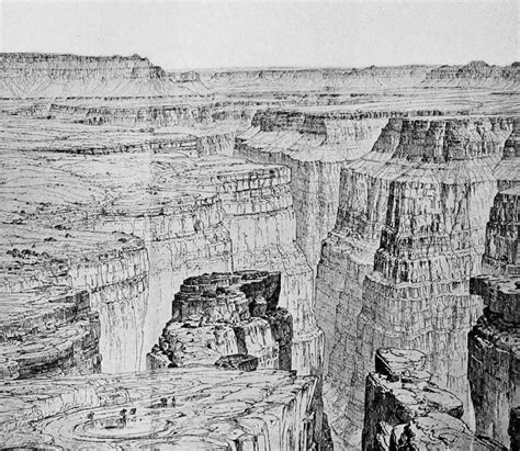 Grand Canyon Sketch at PaintingValley.com | Explore collection of Grand ...