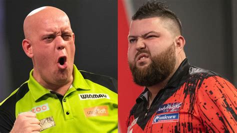 World Darts Championship: Michael van Gerwen and Michael Smith ...