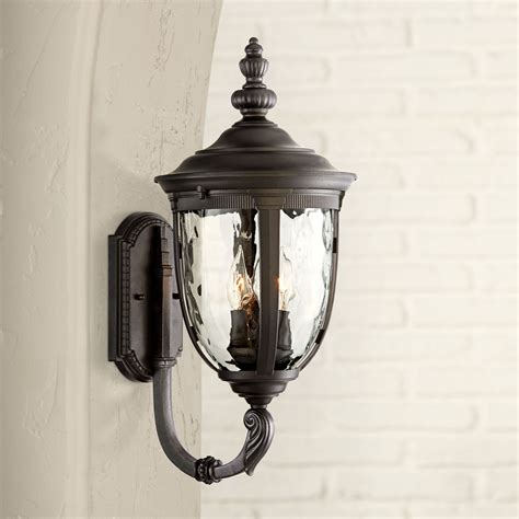 John Timberland European Outdoor Wall Light Fixture Textured Black ...