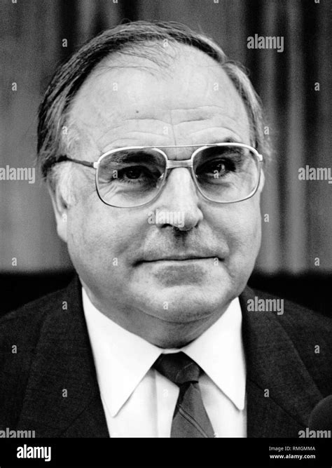 Portrait of Chancellor Helmut Kohl (CDU Stock Photo - Alamy