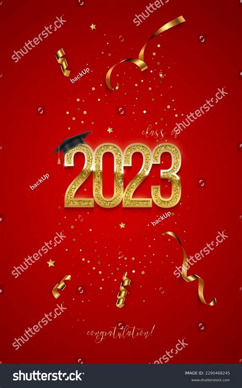 2023 Graduation Ceremony Vertical Banner Award Stock Vector (Royalty ...