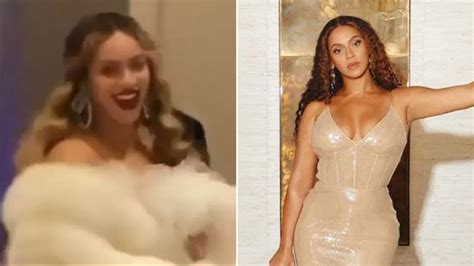 Beyonce dons luxurious fur coat for night out at Jay Z’s charity gala ...