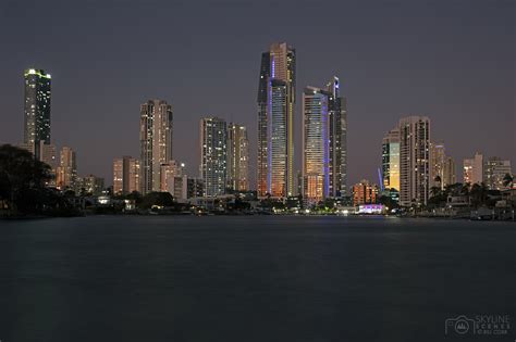 Surfers Paradise Skyline at dusk