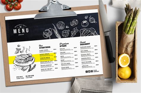 Restaurant Menu Design Templates Free | Dekkers Mesquite Grill