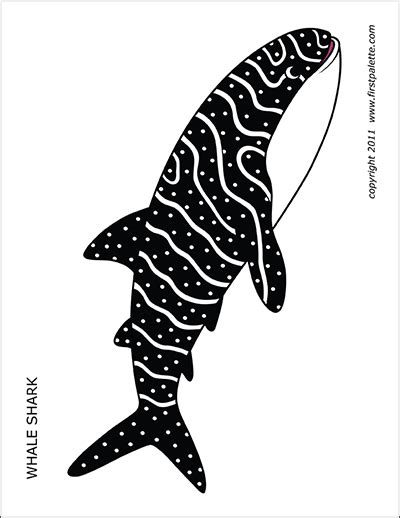 Shark | Free Printable Templates & Coloring Pages | FirstPalette.com