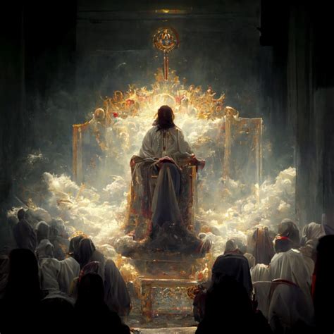 Jesus On The Throne In Heaven