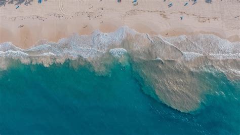 Bird's eye view of beach 1248416 Stock Photo at Vecteezy