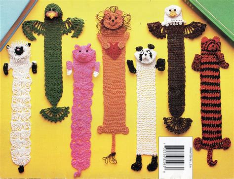 Crochet Bookmarks CROCHET PATTERN novelty animal bookmarks