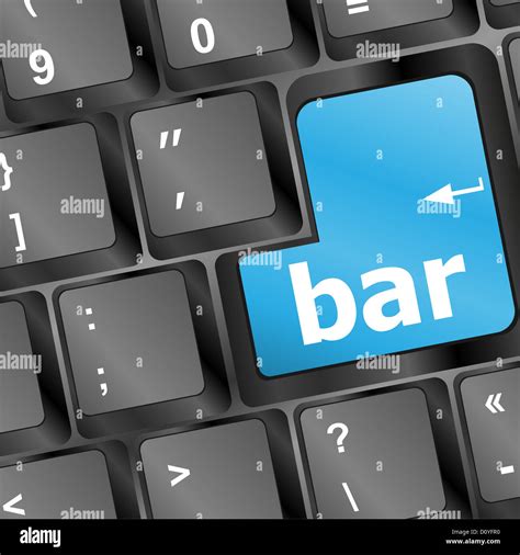 bar button on the digital keyboard Stock Photo - Alamy