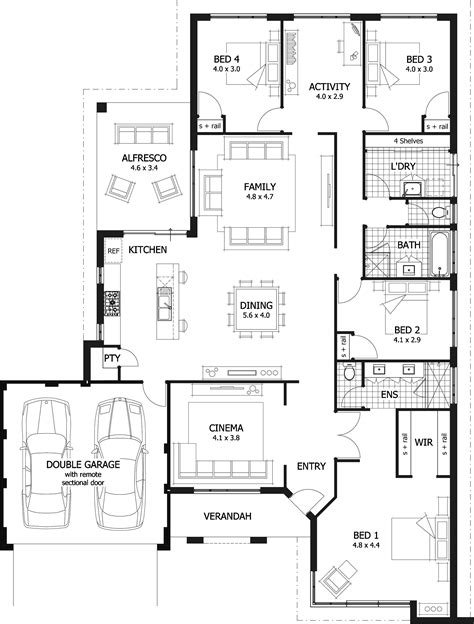 Four Bedroom House Plan