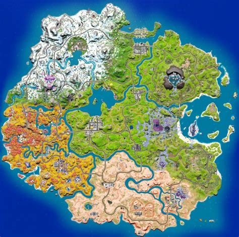 Fortnite Chapter 3 Season 4 Map Revealed - All New Changes and POIs ...