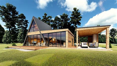 A-frame House IVANA & Outdoor Kitchen DINO on Behance Architecture ...