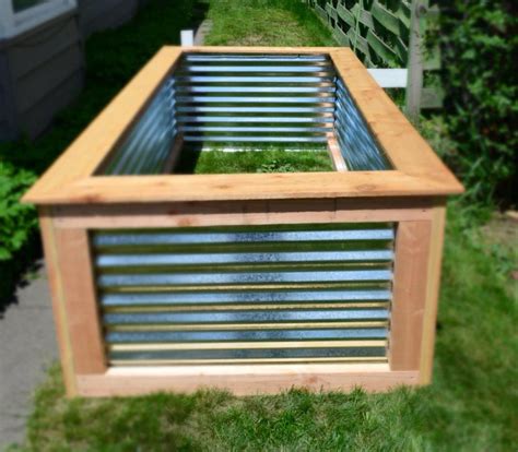 Diy Garden Boxes With Corrugated Metal - moveless 2