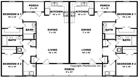 3 Bedroom Duplex Floor Plans With Garage - floorplans.click