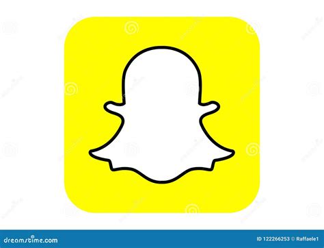 Snapchat Social Media Logo editorial stock photo. Illustration of ...