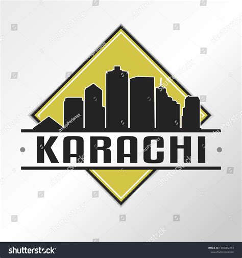 Karachi Karachi City Sindh Pakistan Skyline Stock Vector (Royalty Free ...