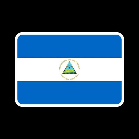 Nicaragua flag, official colors and proportion. Vector illustration ...