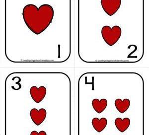 Number Cards 1-20 Large Playing Cards | A Wellspring of Worksheets