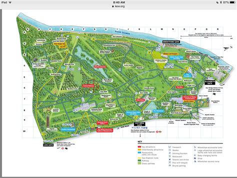 Kew Gardens Printable Map