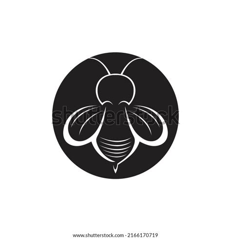 Black Honey Bee Logo Vector Icon Stock Vector (Royalty Free) 2166170719 ...