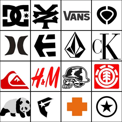 Logo Collection: Famous Clothing Logos