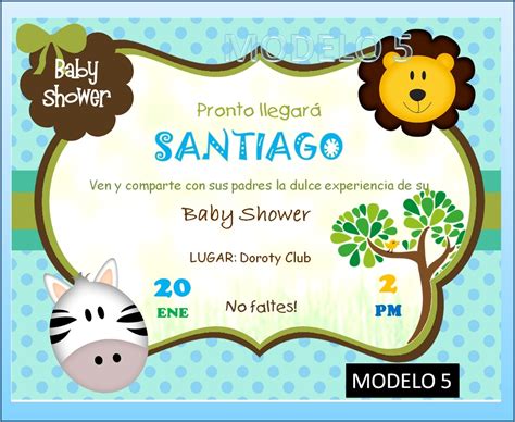 Plantillas Para Invitaciones De Baby Shower