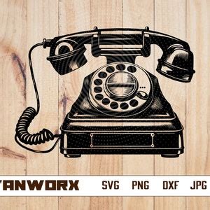 Vintage Telephone Svg Telephone Png Vintage Svg Classic Telephone Dxf ...