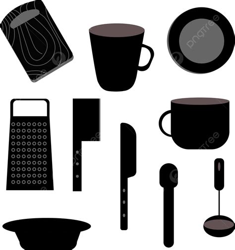 Cooking Silhouette, Silhouette Set, Silhouettes, Silhouette PNG and ...