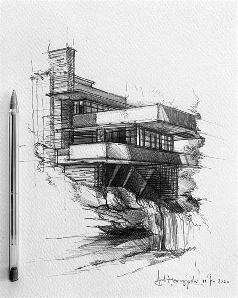 Architectural Sketches Of Famous Buildings