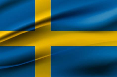 Premium Vector | Sweden flag. Waving colorful Sweden flag, Sweden 3D ...