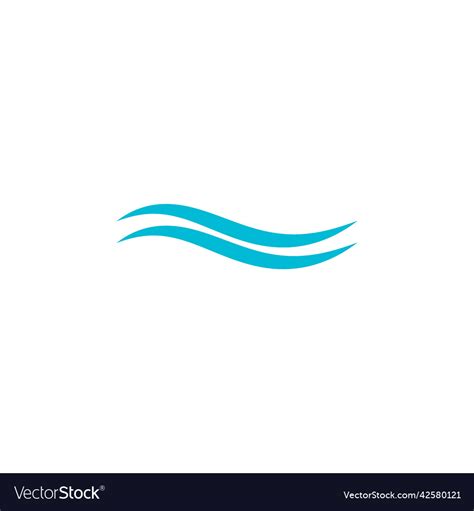 Water wave logo Royalty Free Vector Image - VectorStock