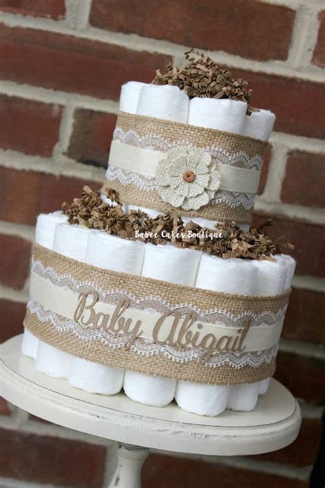 rustic baby shower ideas cake - Mom Resource