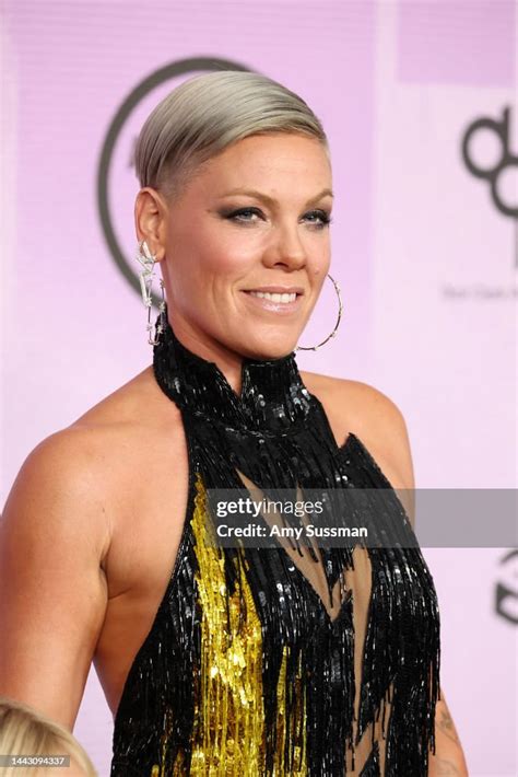 P!nk attends the 2022 American Music Awards at Microsoft Theater on ...