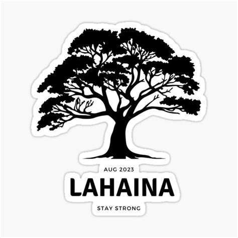 "Lahaina Banyan Tree in Maui Hawaii" Sticker for Sale by OnceOnlyArt ...