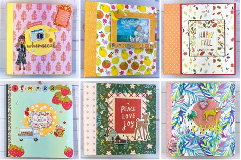 7 Delightful Scrapbook Covers You Can Make Yourself