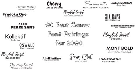 Best Canva Font Combinations In 2021 Canva Font Canva Font - PELAJARAN