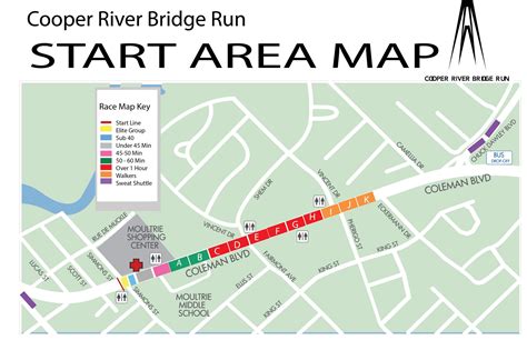 Cooper River Bridge Run Elevation Map - New York Map Poster