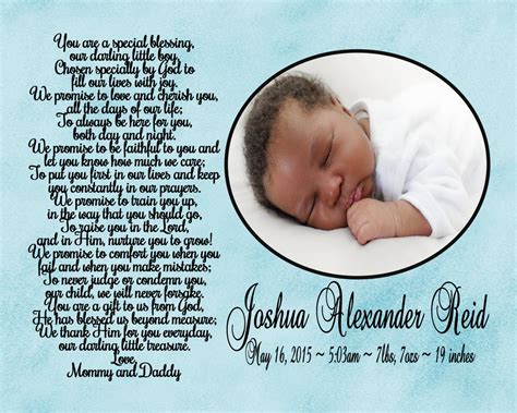 Personalized Baby Boy Poem, Digital Personalized Baby Poem Print ...