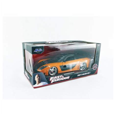 Jada Toys Fast And Furious Han's Mazda RX-7 1:24 Diecast Car, 1 Unit ...